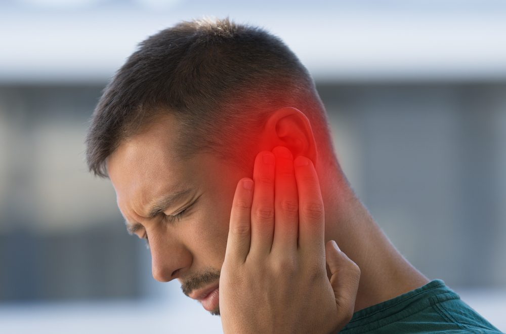 Man,Suffering,From,Strong,Earache,Or,Ear,Pain.,Ear,Inflammation, Tinnitus